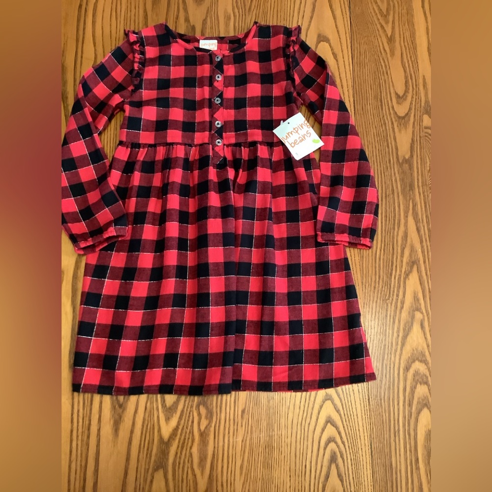 Girls Size 5 Jumping 
Beans Ruffle-long Sleeve
Dress